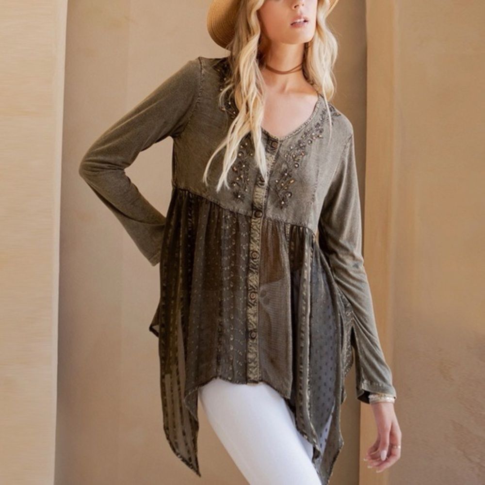 Young Threads Bohemian Rhapsody Top- Gravel
(75)